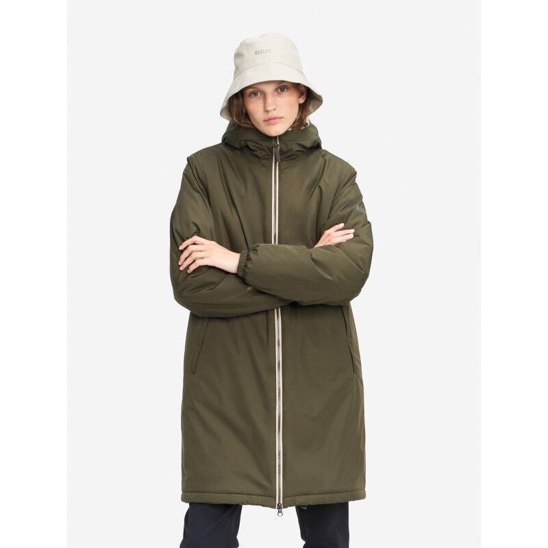 Aigle Rainpack 90+ matelassé doublé sherpa MTD Repreve - Waterproof jacket | Hardloop