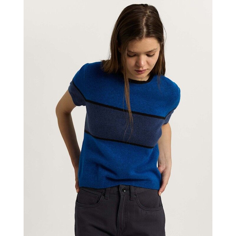 Blocked Ss Sweater - Felpa - Donna