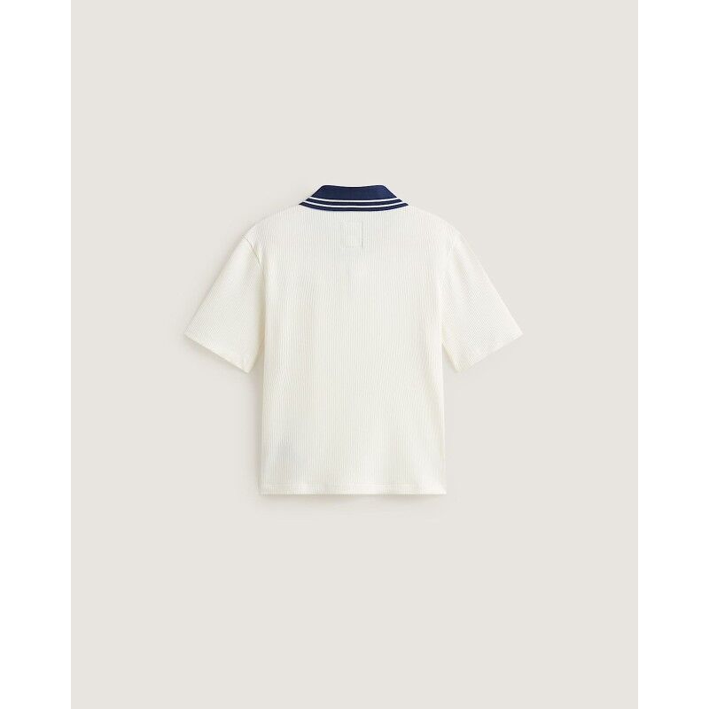 Vans Priscilla Polo Ss Top + Piping - Camiseta - Mujer | Hardloop