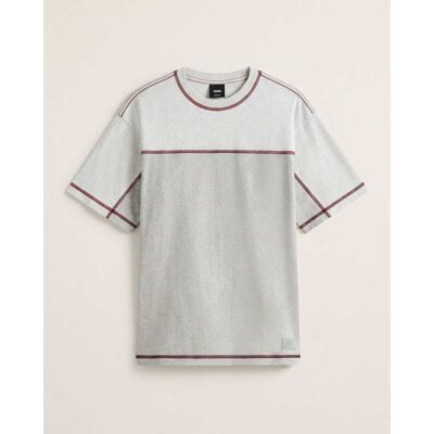 Contrast Stitch Loose Fit Ss Tee - T-shirt - Men's