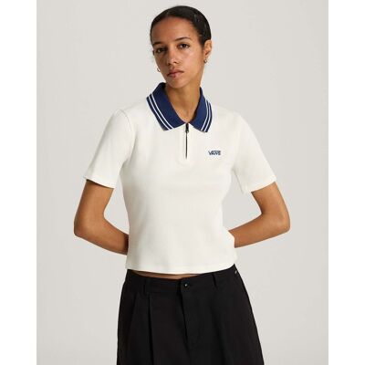 Priscilla Polo Ss Top + Piping - T-shirt damski
