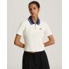 Vans Priscilla Polo Ss Top + Piping - T-Shirt - Damen | Hardloop