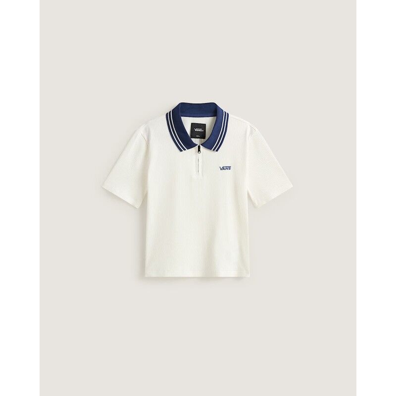 Vans Priscilla Polo Ss Top + Piping - Dámské triko | Hardloop
