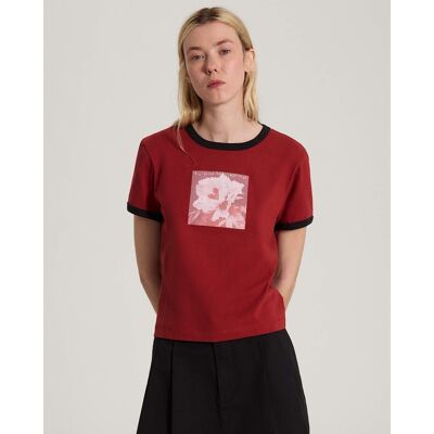 Places I Wish To Go Ringer Ss Tee - T-shirt - Dames