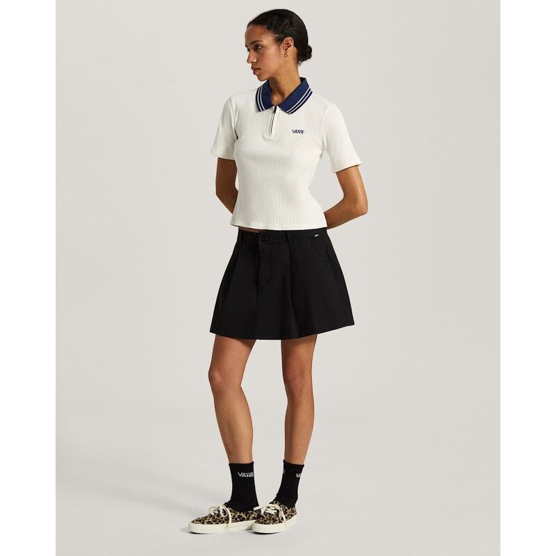 Vans Priscilla Polo Ss Top + Piping - T-shirt - Women's | Hardloop