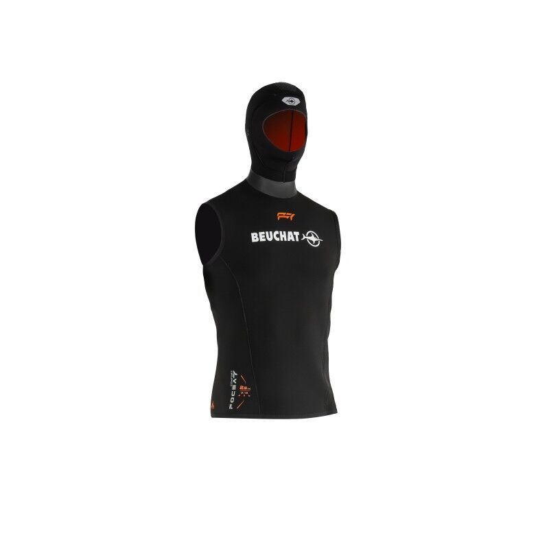 Beuchat Gilet Focea Homme Avec Cagoule Attenante 2,5 Mm - Casaco de neoprene | Hardloop