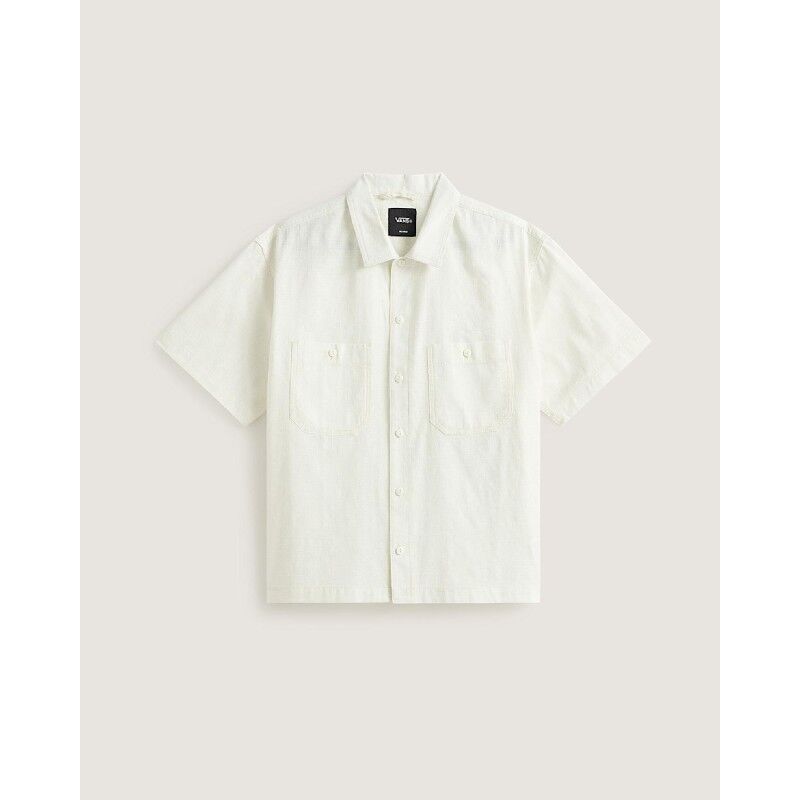 Larkspur Textured Solid Ss Shirt - Overhemd - Heren