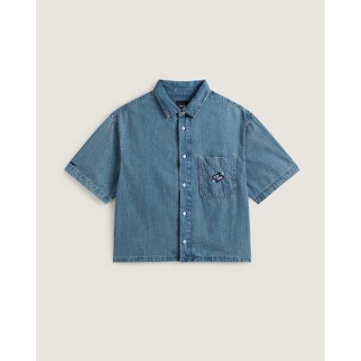 Cyrus Straight Hem Denim Ss Woven - T-shirt - Men's