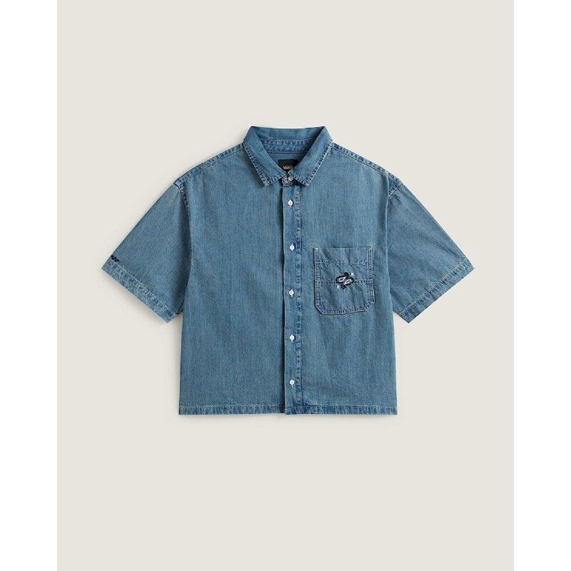 Cyrus Straight Hem Denim Ss Woven - T-shirt meski