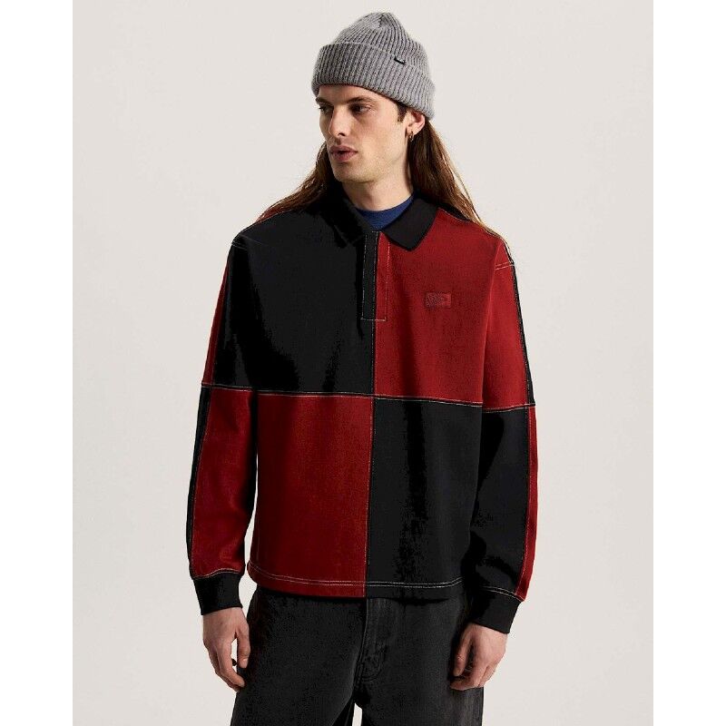 Check Rugby Ls Knit - Kragtröja - Herr