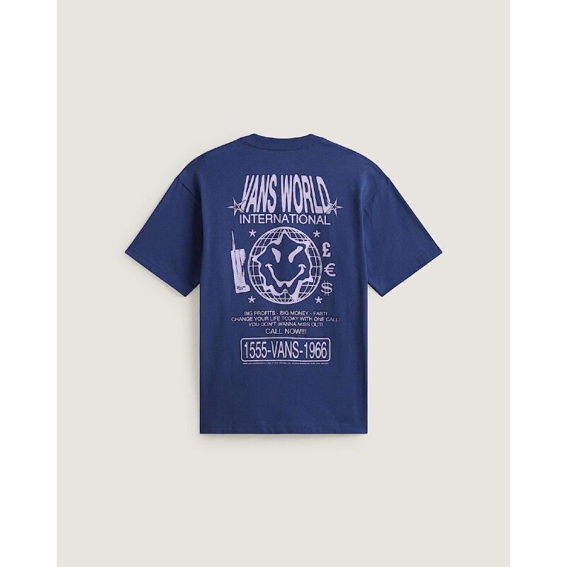 Vans World Intl Ss Tee - T-shirt - Heren | Hardloop