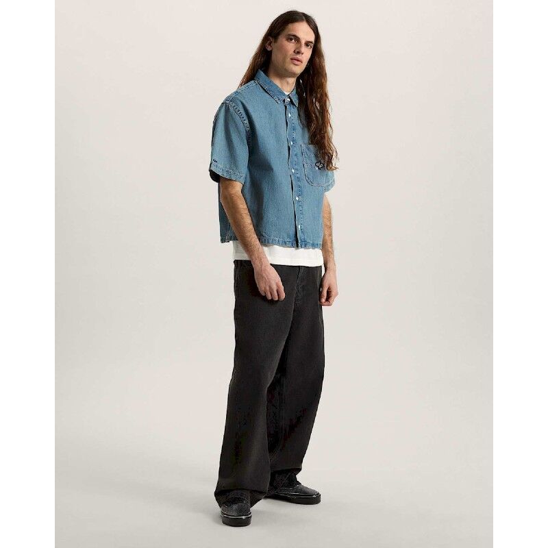 Vans Cyrus Straight Hem Denim Ss Woven - Pánské triko | Hardloop