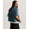Vans Cyrus Straight Hem Denim Ss Woven - T-shirt - Uomo | Hardloop