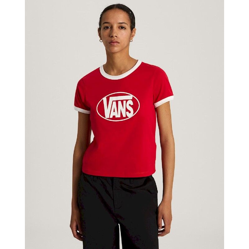 Center Chest Ringer Ss Tee - T-Shirt - Damen