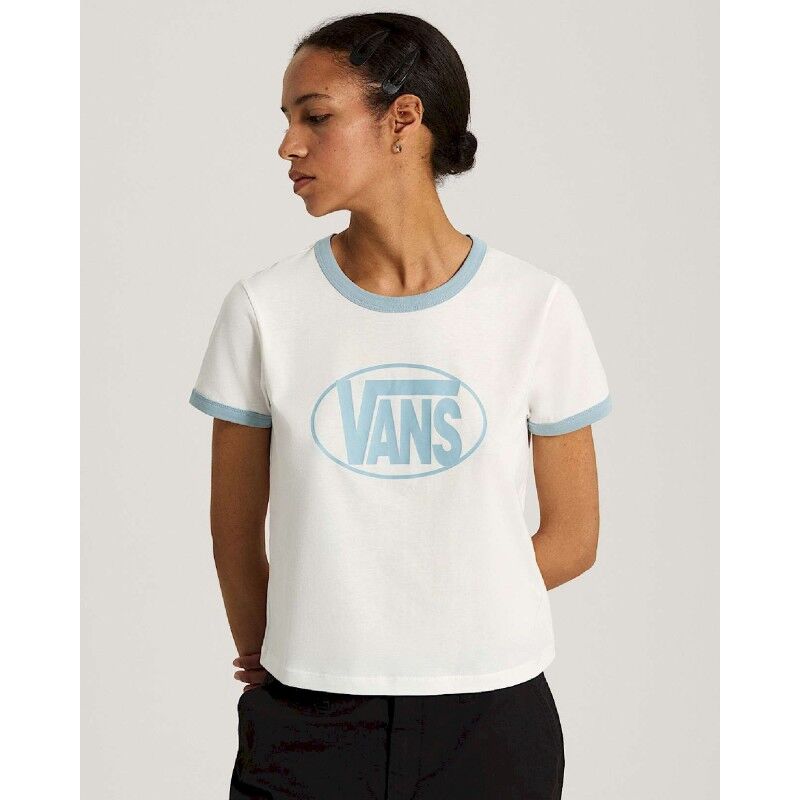 Center Chest Ringer Ss Tee - T-shirt - Dam