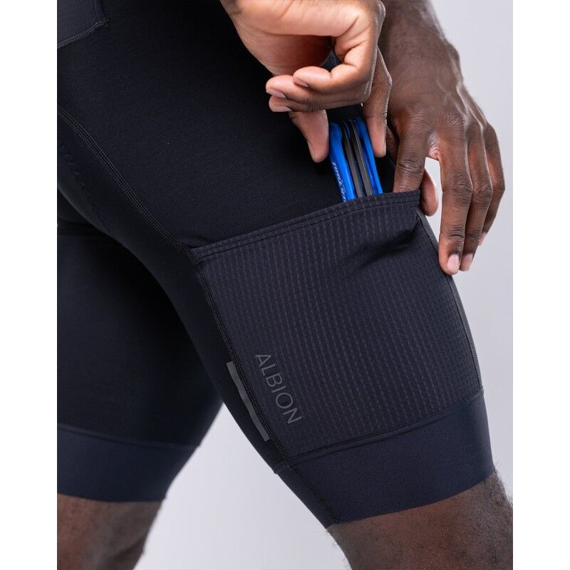 Albion Mens Thermal Pocket Bib Shorts - Cycling shorts - Men's | Hardloop