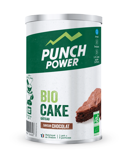 Punch Power Biocake Chocolat - Pot 400 g - Gâteau de l'effort | Hardloop