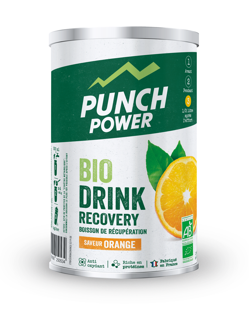 Punch Power Biodrink Recovery Orange - Pot 400 g - Energidrik