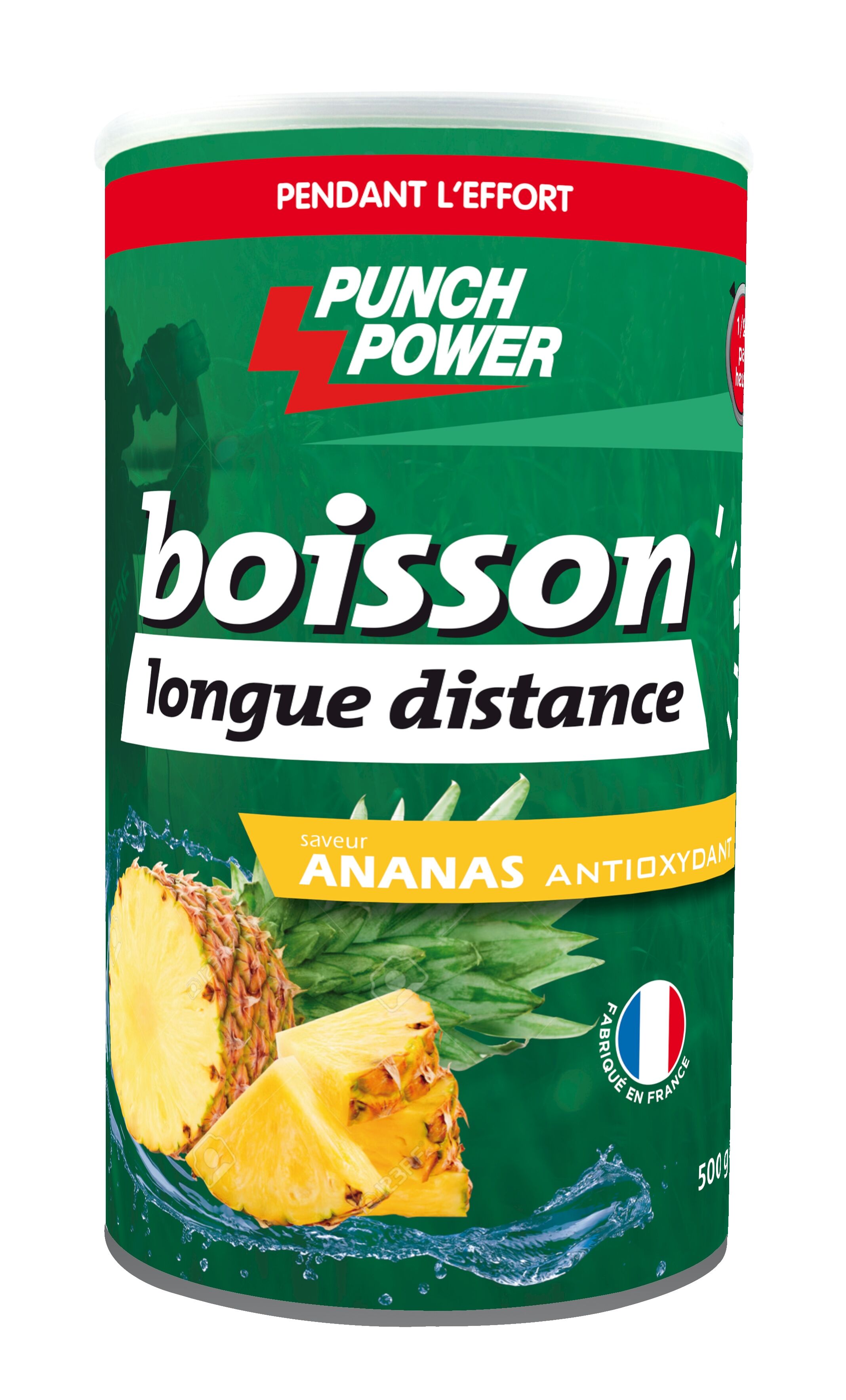 Punch Power Boisson Longue Distance Ananas - Pot 500 g - Boisson énergétique | Hardloop