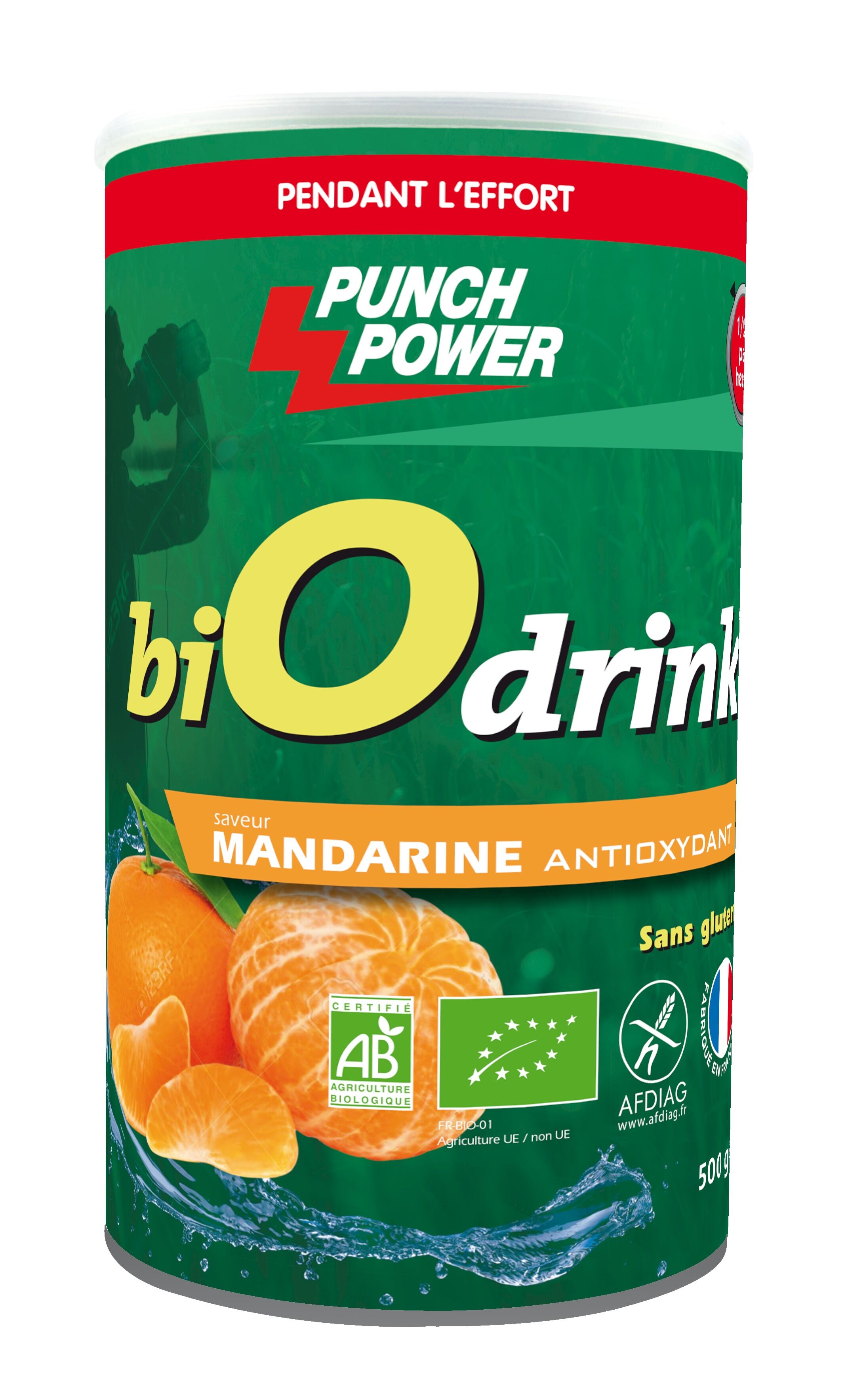 Punch Power Biodrink Antioxydant Mandarine - Pot 500 g - Energy drink