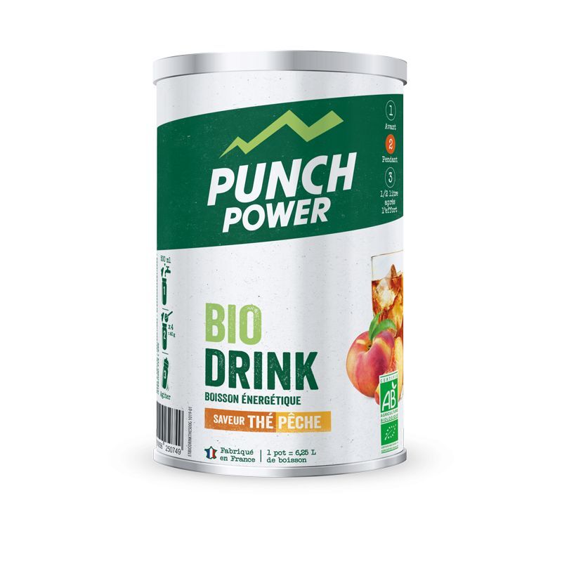 Punch Power Biodrink Thé Pêche - Pot 500 g - Energy drink