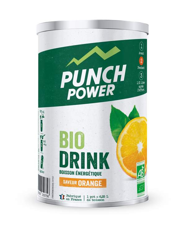 Punch Power Biodrink Orange - Pot 500 g - Energidrik