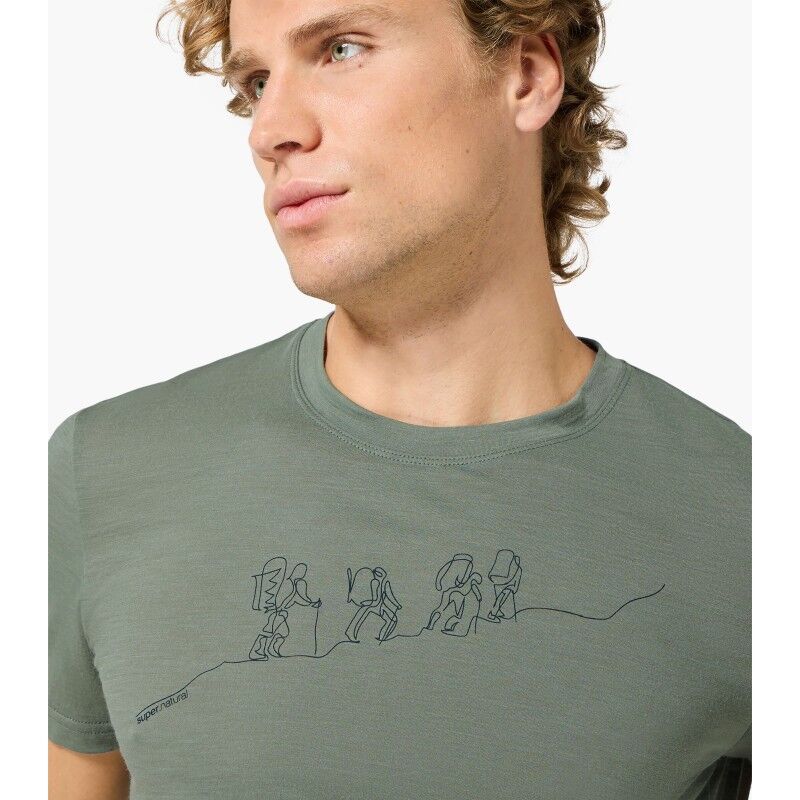 super.natural Hiking Tee - Pánské triko | Hardloop