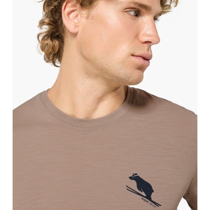 super.natural Little Flear Tee - Merinoshirt - Herren | Hardloop