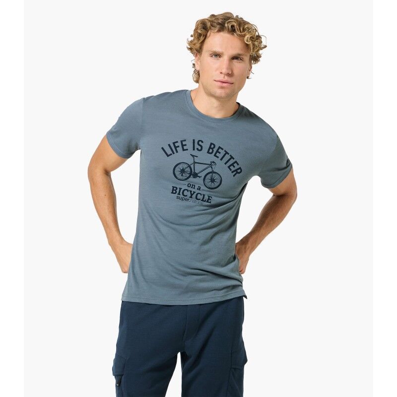 Better Bike Tee - Merino-shirt - Herrer
