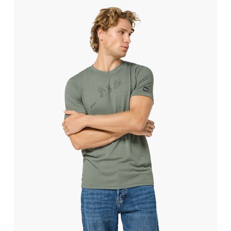 super.natural Hiking Tee - Merinoshirt - Heren | Hardloop