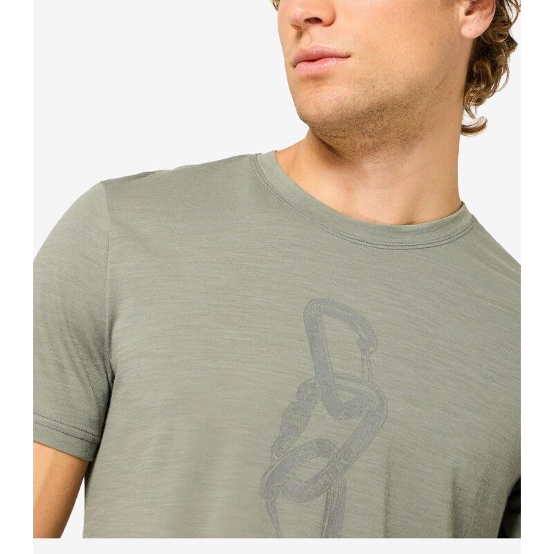 super.natural Carabineri Tee - Merinoshirt - Heren | Hardloop
