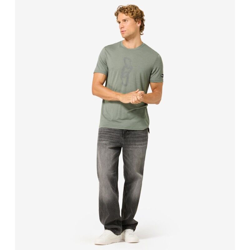 super.natural Carabineri Tee - Merinoshirt - Heren | Hardloop