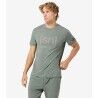 super.natural Denim Logo Tee - Merinoshirt - Heren | Hardloop