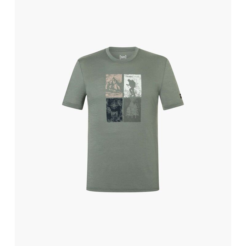 Go Hiking Tee - Merinoshirt - Heren