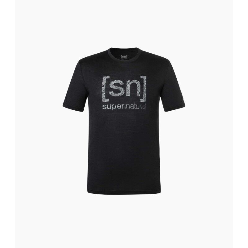 Logo Lines Tee - Merinoshirt - Heren