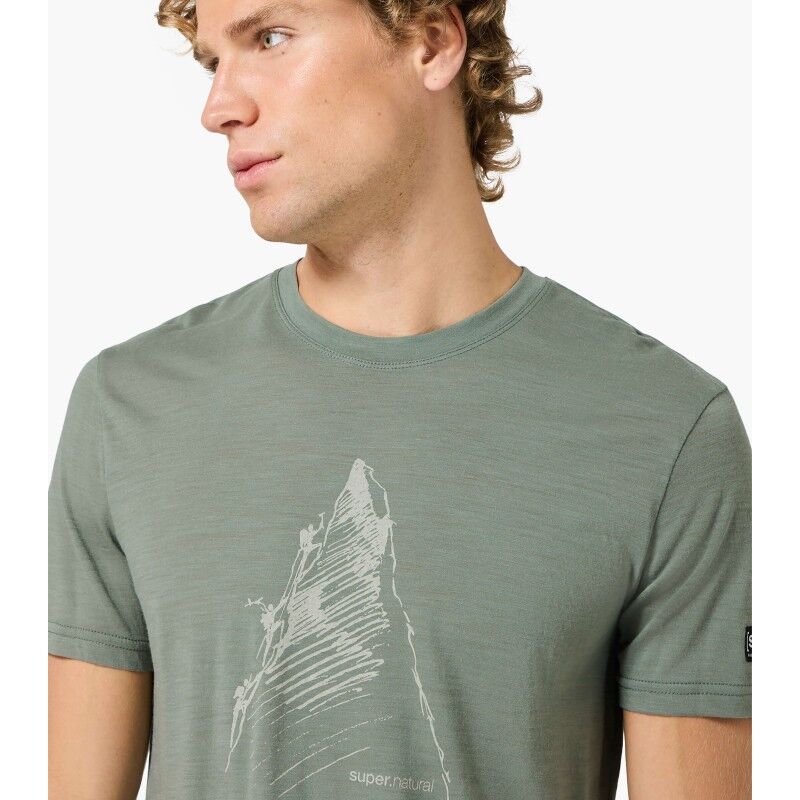 super.natural Ascenders Tee - Merinoshirt - Heren | Hardloop