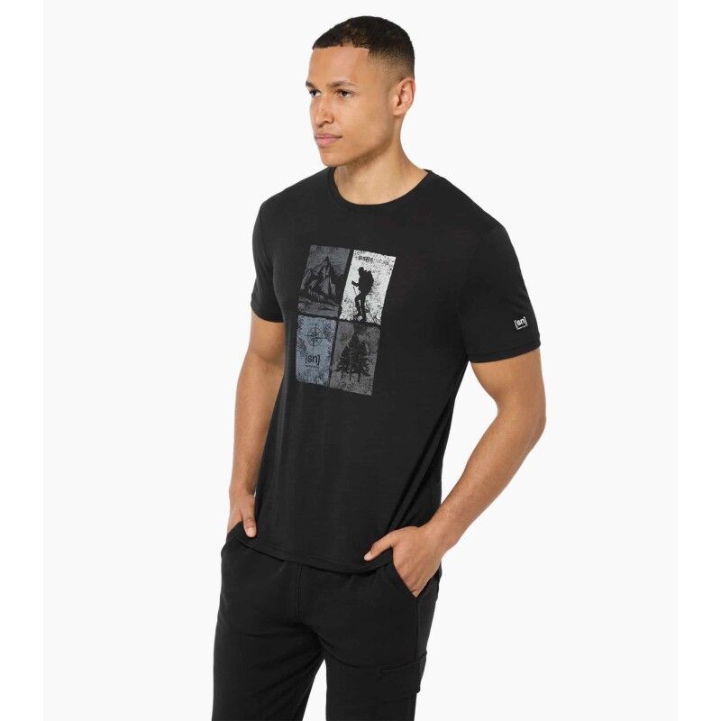 Go Hiking Tee - Merinoshirt - Herren
