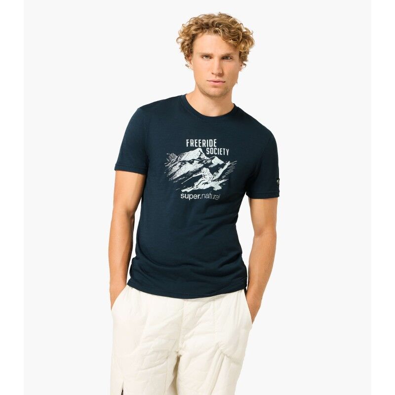 Freeride Society Tee - Merinoshirt - Heren