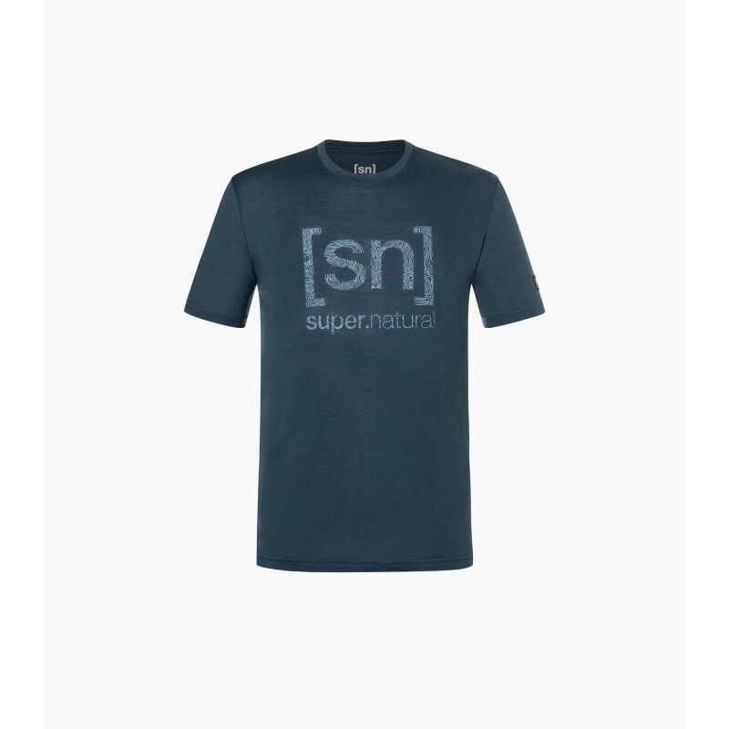 super.natural Logo Lines Tee - Pánské triko | Hardloop