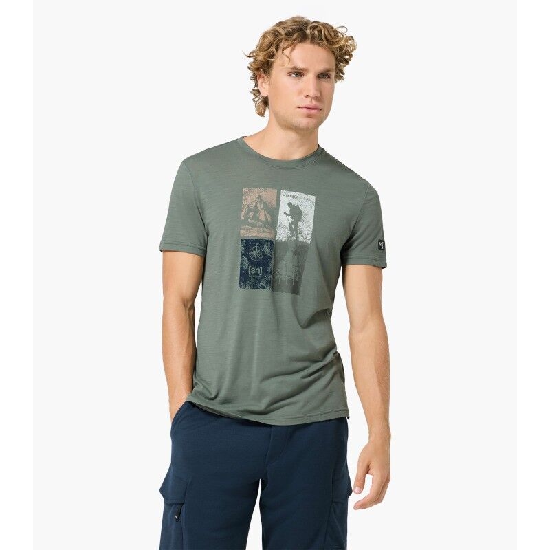 super.natural Go Hiking Tee - Maglia merino - Uomo | Hardloop