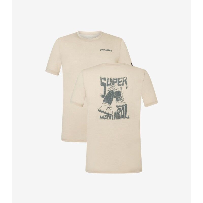 super.natural Peak Lovers Tee - Merinoshirt - Heren | Hardloop