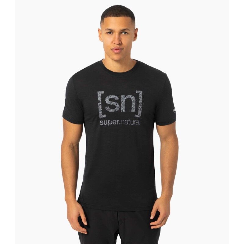 Logo Lines Tee - Merino shirt - Men's