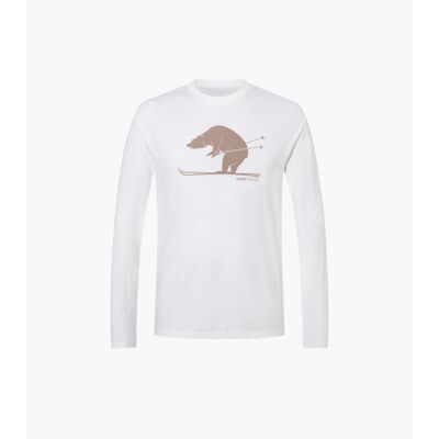 Ski Karl Bio Cotton LS - Koszulka z wełny Merino® męska