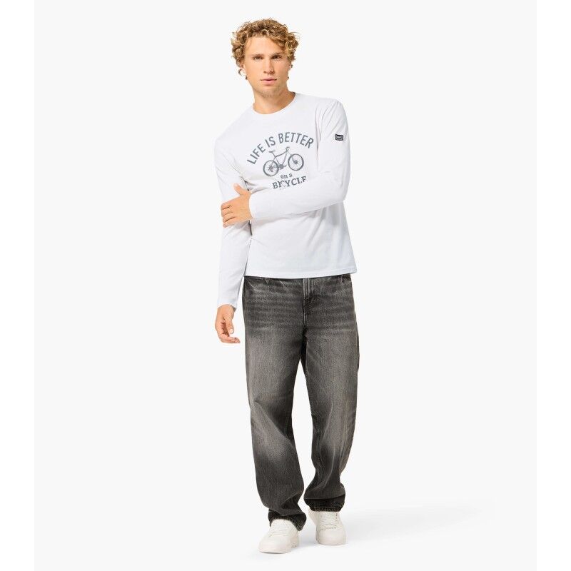 super.natural Better Bike Bio Cotton LS - Pánské triko | Hardloop