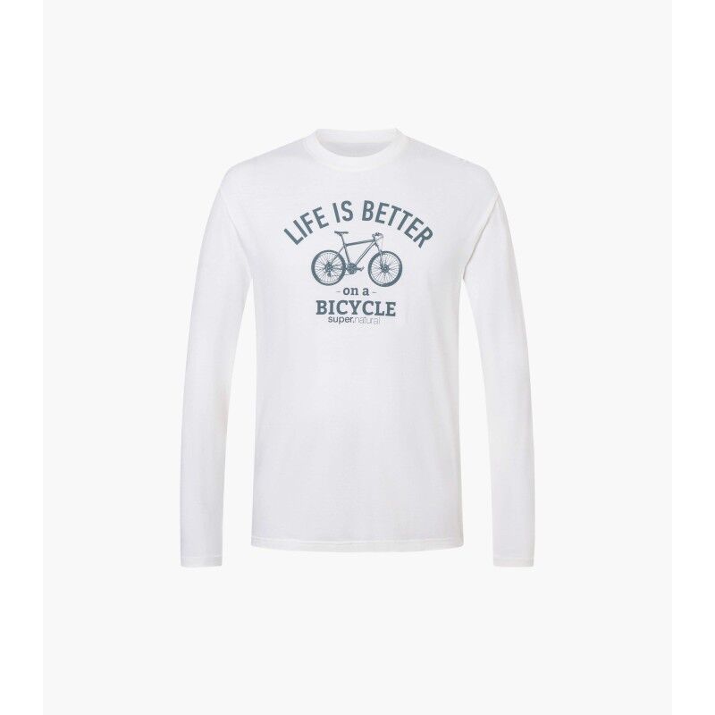 super.natural Better Bike Bio Cotton LS - Pánské triko | Hardloop