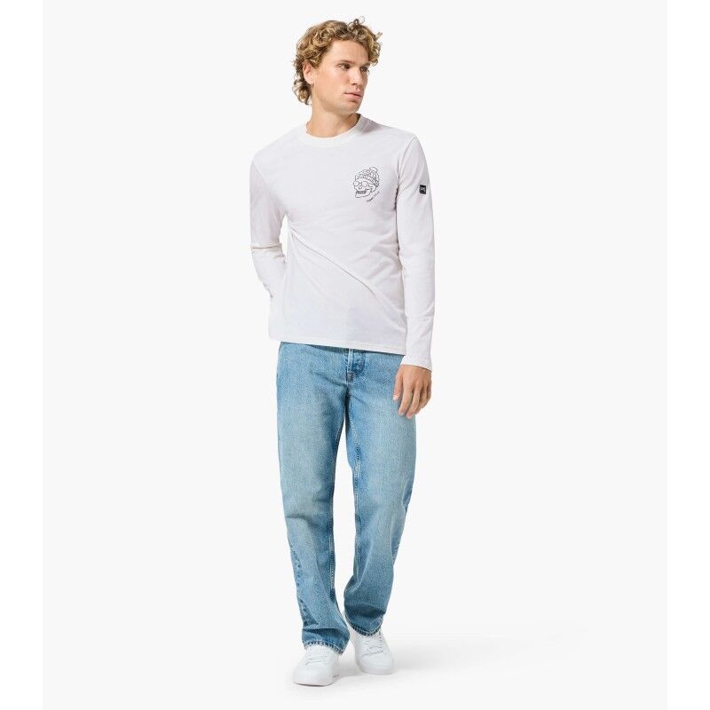 super.natural Frosty Bio Cotton LS - Merinoshirt - Heren | Hardloop