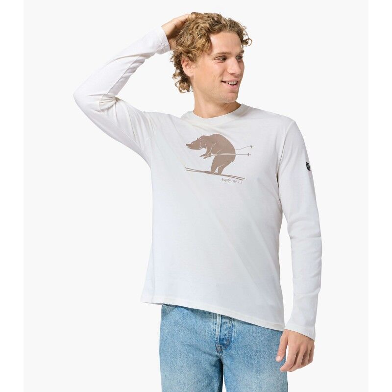 super.natural Ski Karl Bio Cotton LS - Merinoshirt - Heren | Hardloop
