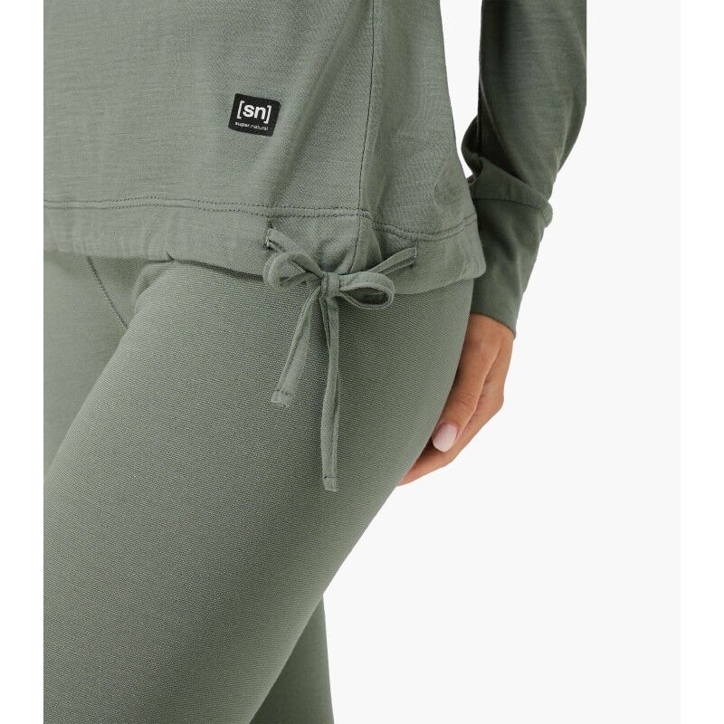 super.natural Funnel Hoodie - Pull en laine mérinos femme | Hardloop