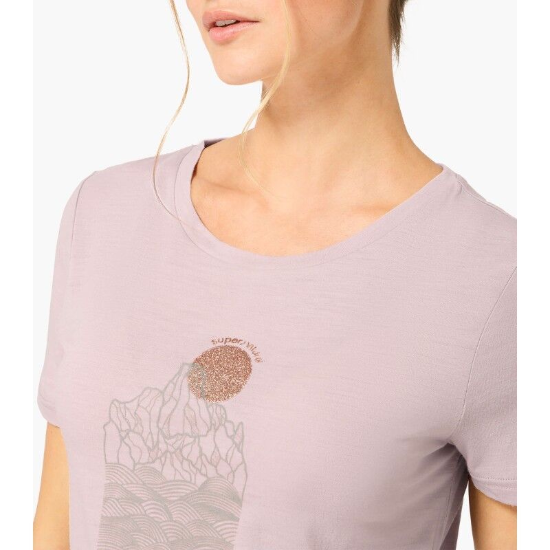 super.natural Preikestolen Cliffs Tee - Merinoshirt - Dames | Hardloop