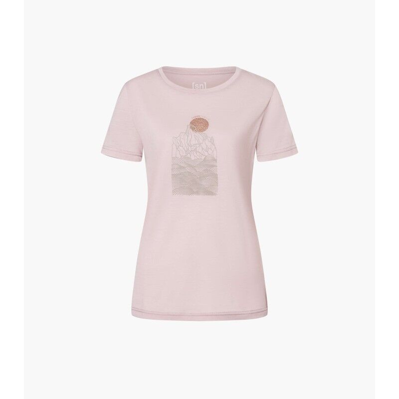 super.natural Preikestolen Cliffs Tee - Merinoshirt - Dames | Hardloop